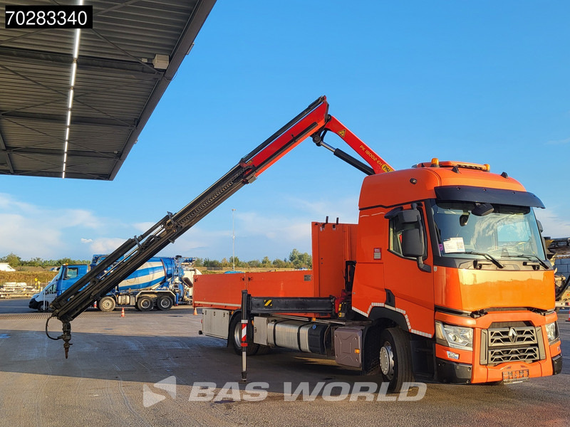 栏板式/ 平板卡车, 起重车 Renault T 380 4X2 Palfinger PK18002-EH Kran Crane Retarder Standklima Euro 6：图6