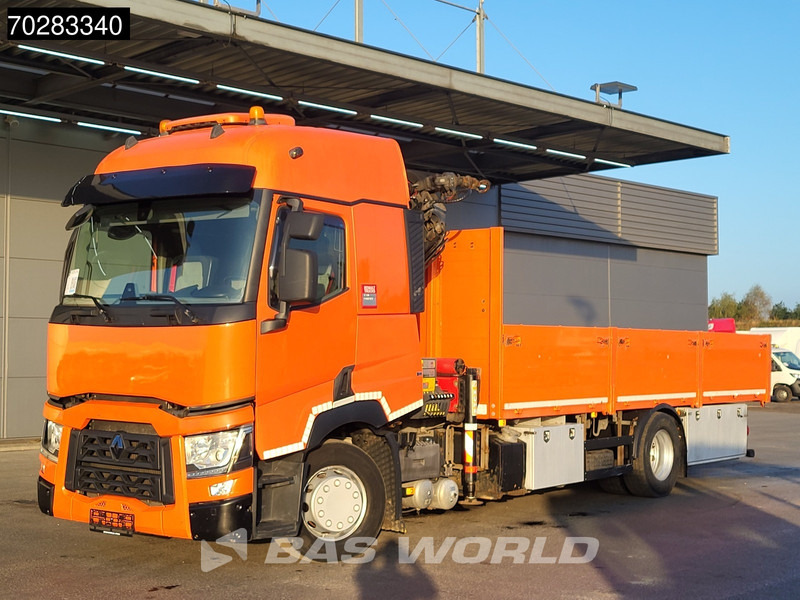 栏板式/ 平板卡车, 起重车 Renault T 380 4X2 Palfinger PK18002-EH Kran Crane Retarder Standklima Euro 6：图8