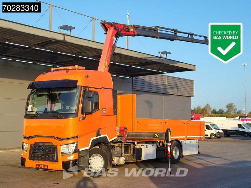 Renault T 380 4X2 Palfinger PK18002-EH Kran Crane Retarder Standklima Euro 6 - 栏板式/ 平板卡车, 起重车:图1 Renault T 380 4X2 Palfinger PK18002-EH Kran Crane Retarder Standklima Euro 6 - 栏板式/ 平板卡车, 起重车:图1