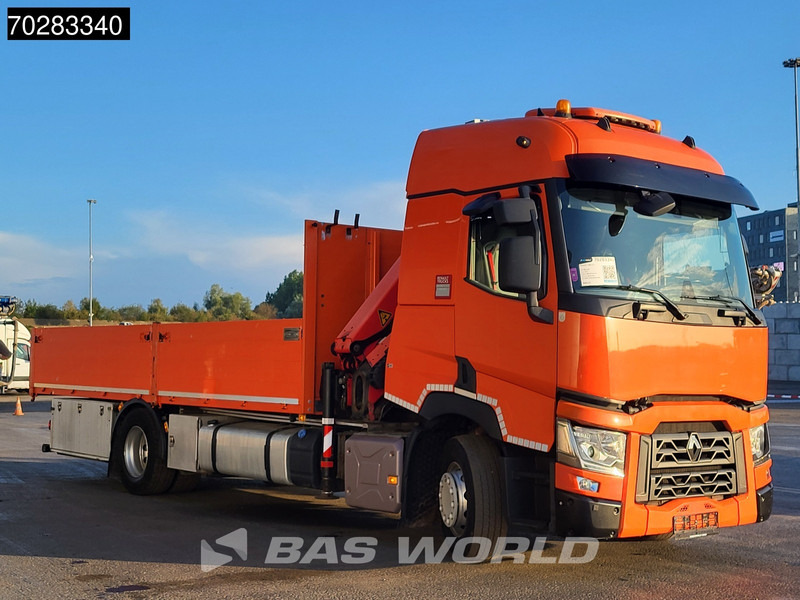 栏板式/ 平板卡车, 起重车 Renault T 380 4X2 Palfinger PK18002-EH Kran Crane Retarder Standklima Euro 6：图10