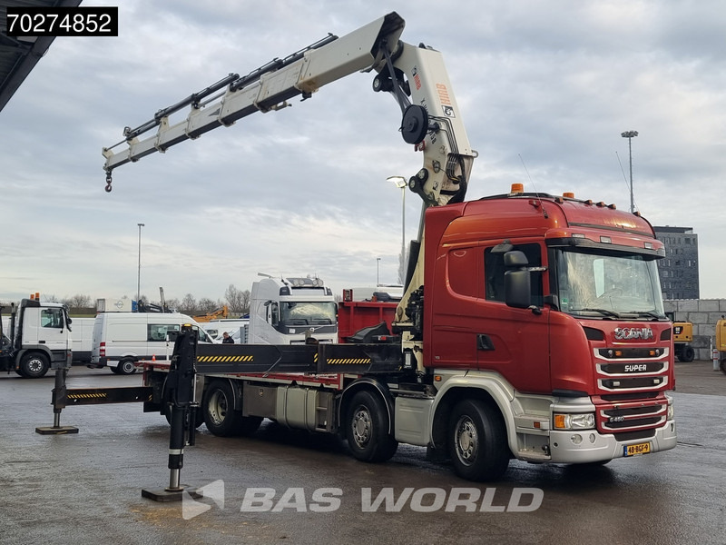 Scania G450 8X2 NL-Truck Hiab X-HIPRO 1058EP-6 Kran Front stab Retarder Euro 6 - 栏板式/ 平板卡车, 起重车:图3 Scania G450 8X2 NL-Truck Hiab X-HIPRO 1058EP-6 Kran Front stab Retarder Euro 6 - 栏板式/ 平板卡车, 起重车:图3