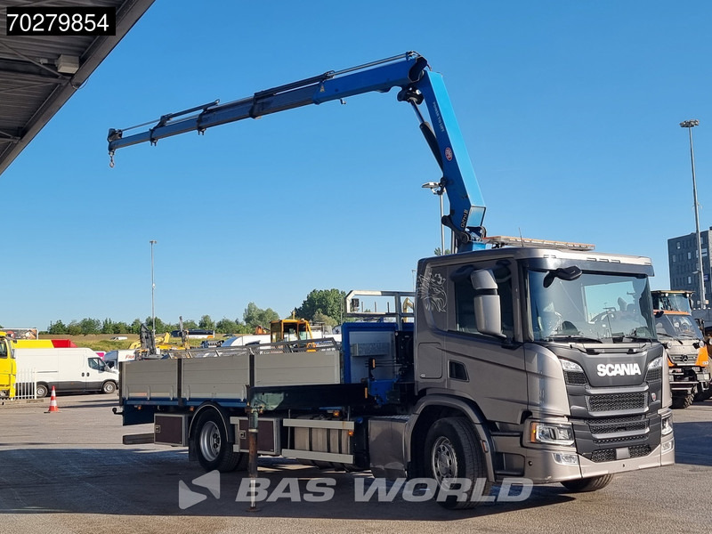 Scania P280 4X2 HMF 1420K-RC Kran Crane Automatic Euro 6 - 栏板式/ 平板卡车, 起重车:图3 Scania P280 4X2 HMF 1420K-RC Kran Crane Automatic Euro 6 - 栏板式/ 平板卡车, 起重车:图3