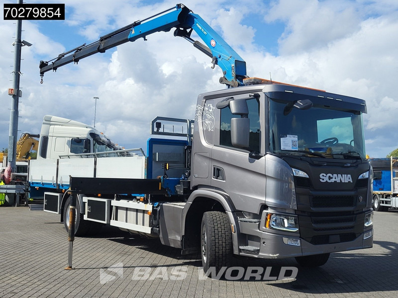 Scania P280 4X2 HMF 1420K-RC Kran Crane Automatic Euro 6 - 栏板式/ 平板卡车, 起重车:图3 Scania P280 4X2 HMF 1420K-RC Kran Crane Automatic Euro 6 - 栏板式/ 平板卡车, 起重车:图3