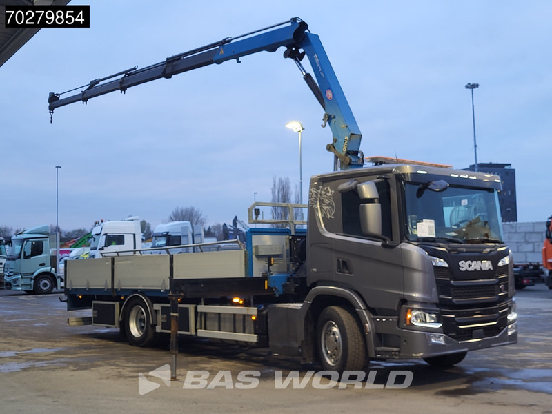 Scania P280 4X2 HMF 1420K-RC Kran Crane Leather seats Automatic Euro 6 - 栏板式/ 平板卡车, 起重车:图3 Scania P280 4X2 HMF 1420K-RC Kran Crane Leather seats Automatic Euro 6 - 栏板式/ 平板卡车, 起重车:图3