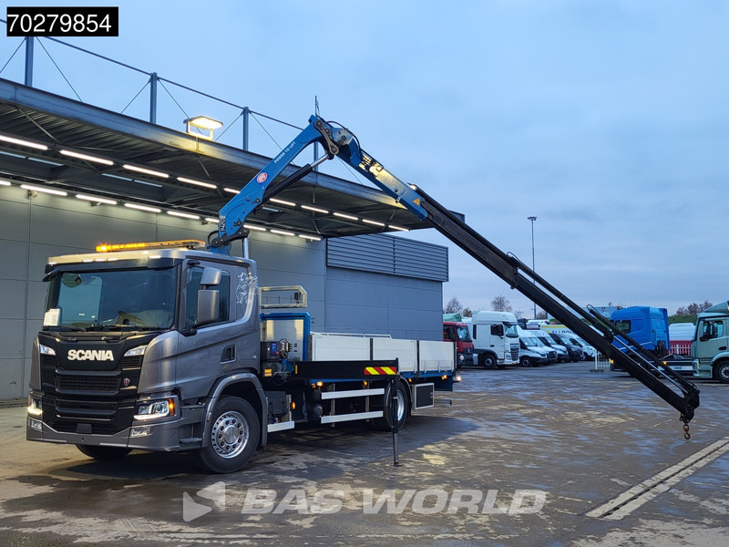 Scania P280 4X2 HMF 1420K-RC Kran Crane Leather seats Automatic Euro 6 - 栏板式/ 平板卡车, 起重车:图5 Scania P280 4X2 HMF 1420K-RC Kran Crane Leather seats Automatic Euro 6 - 栏板式/ 平板卡车, 起重车:图5