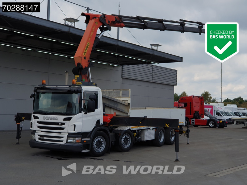 Scania P420 8X4 Palfinger PK 53002-SH Crane Lift+steering Manual Big-Axle Euro 5 - 栏板式/ 平板卡车, 起重车:图1 Scania P420 8X4 Palfinger PK 53002-SH Crane Lift+steering Manual Big-Axle Euro 5 - 栏板式/ 平板卡车, 起重车:图1
