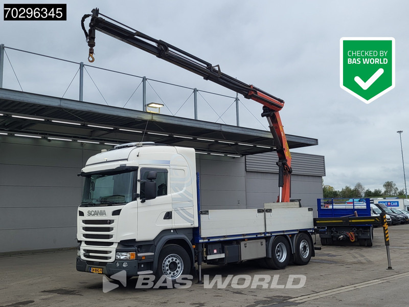 Scania R410 R 6X2 NL-Truck Palfinger PK22002-EH Crane Kran Lift+Steering-Axle Euro 6 - 栏板式/ 平板卡车, 起重车:图1 Scania R410 R 6X2 NL-Truck Palfinger PK22002-EH Crane Kran Lift+Steering-Axle Euro 6 - 栏板式/ 平板卡车, 起重车:图1