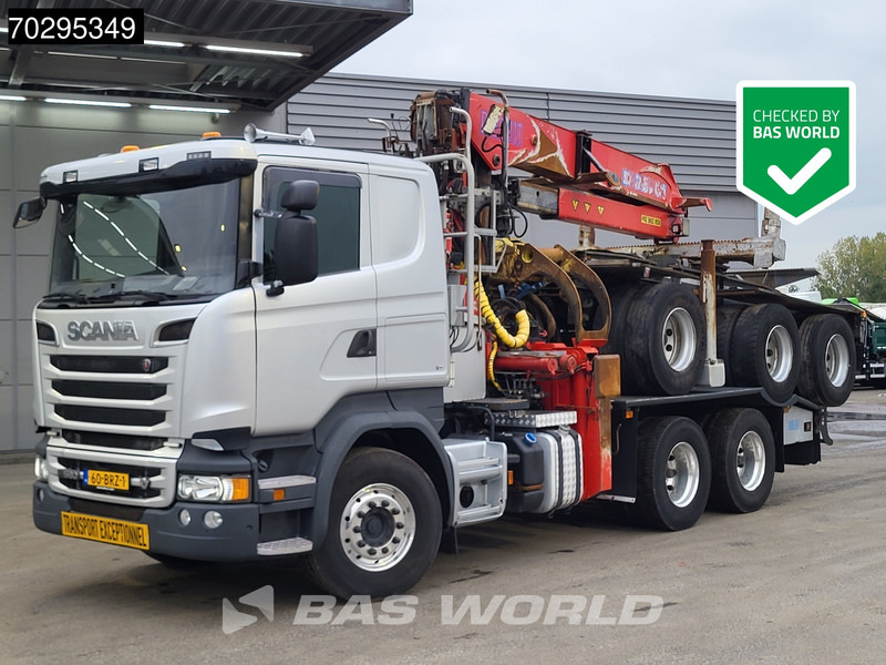 Scania R580 R 6X4 NL-Truck Diebolt D28.81 Kran Crane Holztransport + Dolly Retarder Euro 6 - 木材运输车, 起重车:图1 Scania R580 R 6X4 NL-Truck Diebolt D28.81 Kran Crane Holztransport + Dolly Retarder Euro 6 - 木材运输车, 起重车:图1