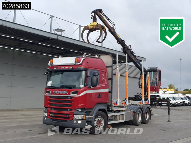 Scania R730 R 6X4 HIAB F108S 79 Crane Retarder Xenon BigAxle Loglift Automatic ACC Euro 6 - 木材运输车, 起重车:图1 Scania R730 R 6X4 HIAB F108S 79 Crane Retarder Xenon BigAxle Loglift Automatic ACC Euro 6 - 木材运输车, 起重车:图1