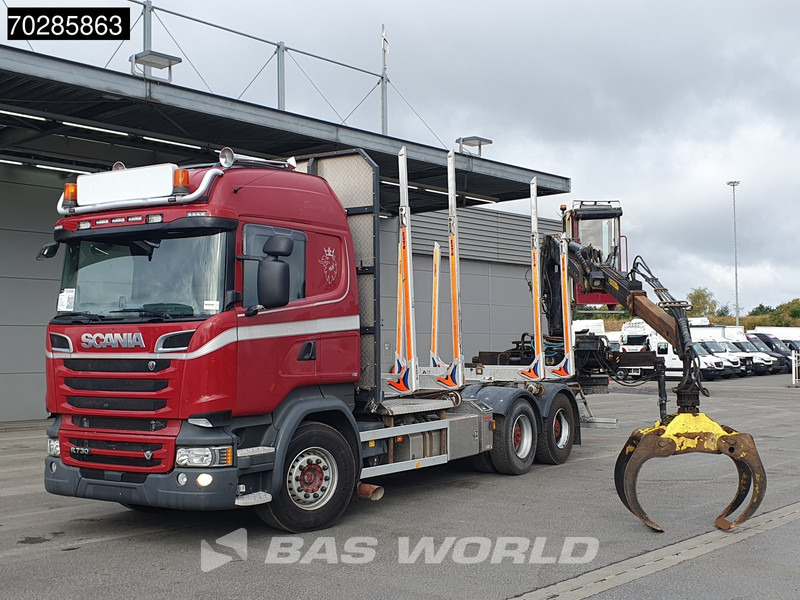 Scania R730 R 6X4 HIAB F108S 79 Crane Retarder Xenon BigAxle Loglift Automatic ACC Euro 6 - 木材运输车, 起重车:图5 Scania R730 R 6X4 HIAB F108S 79 Crane Retarder Xenon BigAxle Loglift Automatic ACC Euro 6 - 木材运输车, 起重车:图5