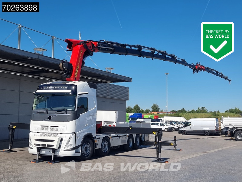 Volvo FH 500 8X2 NEW! Palfinger PK92002 SH 8+6 JIB Crane Kran Winch Lift-Lenkachse Navi - 栏板式/ 平板卡车, 起重车:图1 Volvo FH 500 8X2 NEW! Palfinger PK92002 SH 8+6 JIB Crane Kran Winch Lift-Lenkachse Navi - 栏板式/ 平板卡车, 起重车:图1
