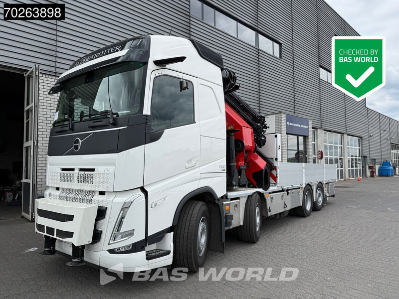 Volvo FH 500 8X2 NEW! Palfinger PK92002 SH Crane Jib Winch VEB+ EUro 6 - 栏板式/ 平板卡车, 起重车:图1 Volvo FH 500 8X2 NEW! Palfinger PK92002 SH Crane Jib Winch VEB+ EUro 6 - 栏板式/ 平板卡车, 起重车:图1