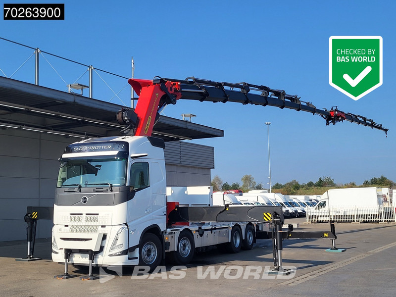 Volvo FH 500 8X2 Palfinger PK110002 SH Crane + Fly-Jib Winch VEB+ Euro 6 - 栏板式/ 平板卡车, 起重车:图1 Volvo FH 500 8X2 Palfinger PK110002 SH Crane + Fly-Jib Winch VEB+ Euro 6 - 栏板式/ 平板卡车, 起重车:图1