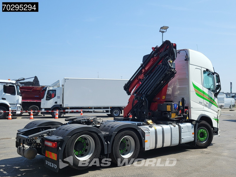 栏板式/ 平板卡车, 起重车 Volvo FH 500 FH 6X4 Full-Air Liftachse HMF 2820K-RCS Crane+JIB Remote Control I-ParkCool VDS LED Kran：图13