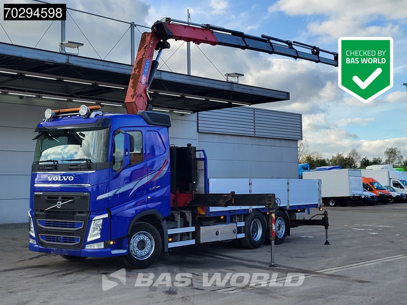 Volvo FH 540 FH 6X2 HMF 3220-K7 Crane Kran Lift-Axle Big-Axle Xenon Automatic Euro 6 - 栏板式/ 平板卡车, 起重车:图1 Volvo FH 540 FH 6X2 HMF 3220-K7 Crane Kran Lift-Axle Big-Axle Xenon Automatic Euro 6 - 栏板式/ 平板卡车, 起重车:图1