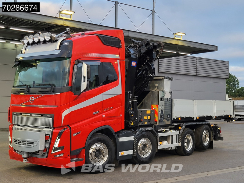 Volvo FH16 650 FH16 8X2 HMF 7020K-RCS Crane + Fly-Jib Lift+Steering-Axle Navi LED ACC Euro 6 - 栏板式/ 平板卡车, 起重车:图5 Volvo FH16 650 FH16 8X2 HMF 7020K-RCS Crane + Fly-Jib Lift+Steering-Axle Navi LED ACC Euro 6 - 栏板式/ 平板卡车, 起重车:图5
