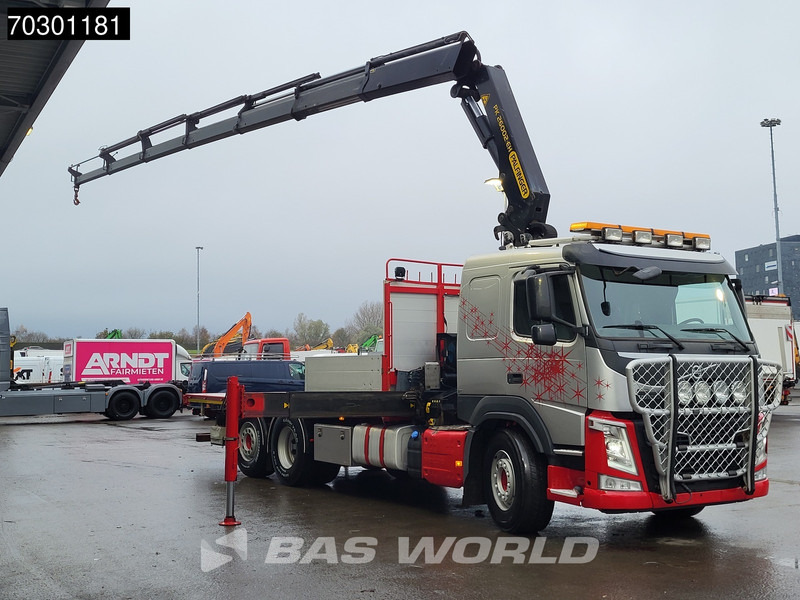 Volvo FM 410 FM 6X2 Palfinger PK 26002-EH E Kran Crane Lift +steering axle Automatic Euro 6 - 栏板式/ 平板卡车, 起重车:图3 Volvo FM 410 FM 6X2 Palfinger PK 26002-EH E Kran Crane Lift +steering axle Automatic Euro 6 - 栏板式/ 平板卡车, 起重车:图3