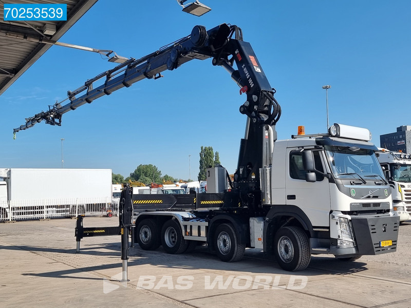 Volvo FM 420 8X2 Repaired Damage Hiab X-Hipro 1058E-6 Kran Crane Lift-Lenkachse - 集装箱运输车/ 可拆卸车身的卡车, 起重车:图3 Volvo FM 420 8X2 Repaired Damage Hiab X-Hipro 1058E-6 Kran Crane Lift-Lenkachse - 集装箱运输车/ 可拆卸车身的卡车, 起重车:图3