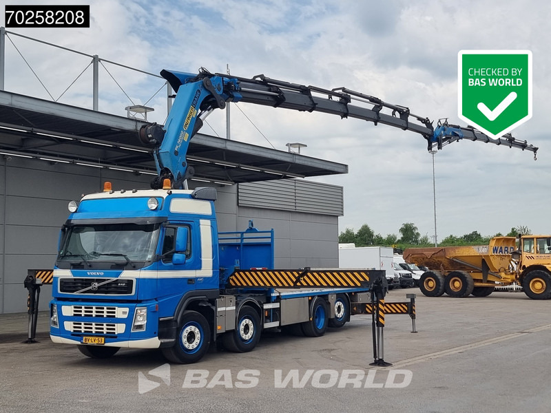 Volvo FM 440 8X2 Palfinger PK74002 + JIB + Winch Lift-Lenkachse Euro 5 - 栏板式/ 平板卡车, 起重车:图1 Volvo FM 440 8X2 Palfinger PK74002 + JIB + Winch Lift-Lenkachse Euro 5 - 栏板式/ 平板卡车, 起重车:图1