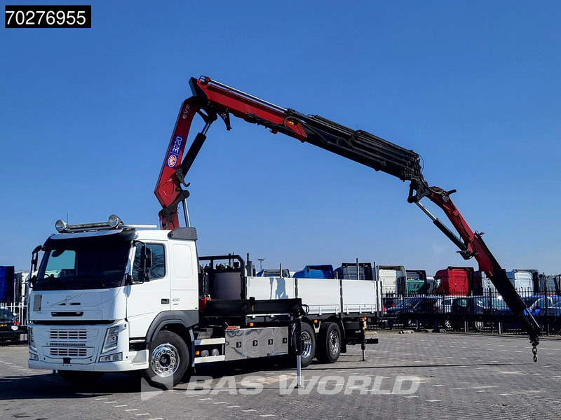 Volvo FM 450 6X2 HMF 3220 Crane Kran Lift-Lenkachse VEB+ Euro 6 - 栏板式/ 平板卡车, 起重车:图5 Volvo FM 450 6X2 HMF 3220 Crane Kran Lift-Lenkachse VEB+ Euro 6 - 栏板式/ 平板卡车, 起重车:图5