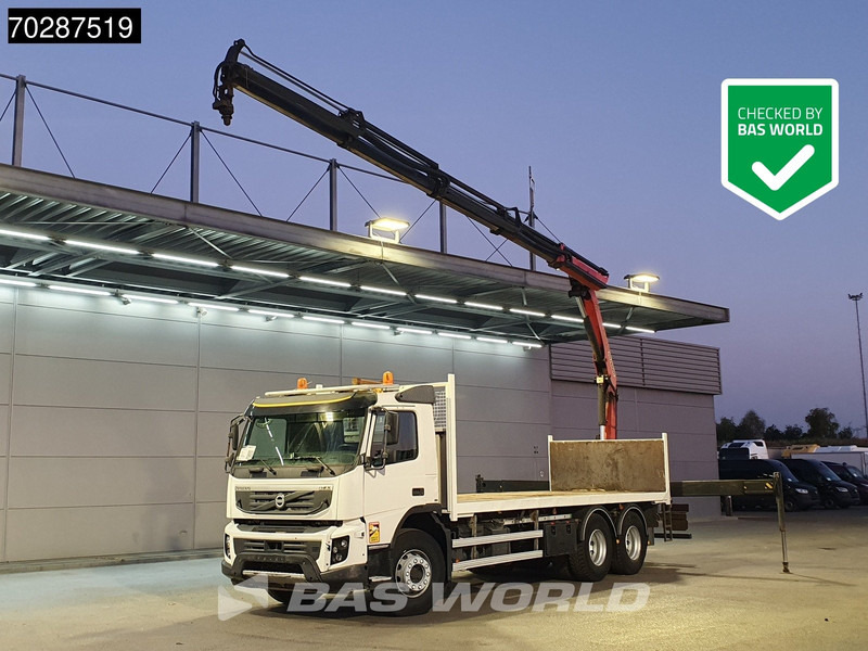 Volvo FMX 370 6X4 Palfinger PK18002 EH Crane Kran Automatic Euro 5 - 栏板式/ 平板卡车, 起重车:图1 Volvo FMX 370 6X4 Palfinger PK18002 EH Crane Kran Automatic Euro 5 - 栏板式/ 平板卡车, 起重车:图1