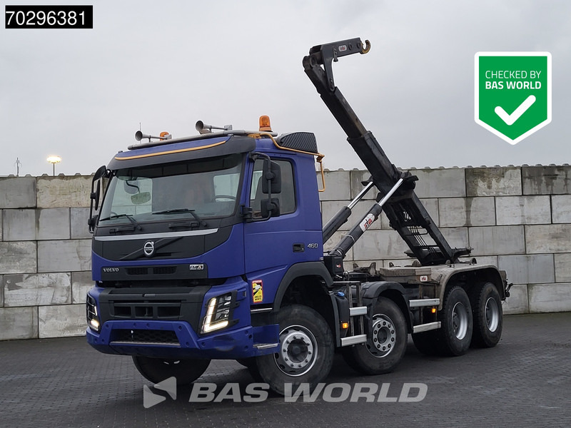 Volvo FMX 460 8X4 Hyva 26-55 SK containersystem Automatic Steelsuspension Big-Axle - 吊钩升降车:图1 Volvo FMX 460 8X4 Hyva 26-55 SK containersystem Automatic Steelsuspension Big-Axle - 吊钩升降车:图1