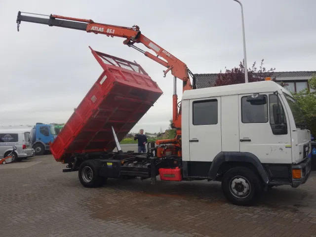 MAN 12.224 DC,8,5 TON ATLAS KRAAN,KIPPER,MANUAL POMP - 翻斗车, 起重车:图1 MAN 12.224 DC,8,5 TON ATLAS KRAAN,KIPPER,MANUAL POMP - 翻斗车, 起重车:图1