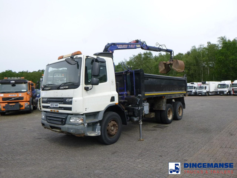 DAF CF 75.310 6x4 RHD tipper + HMF 1144 K-1 + grapple - 起重车:图5 DAF CF 75.310 6x4 RHD tipper + HMF 1144 K-1 + grapple - 起重车:图5