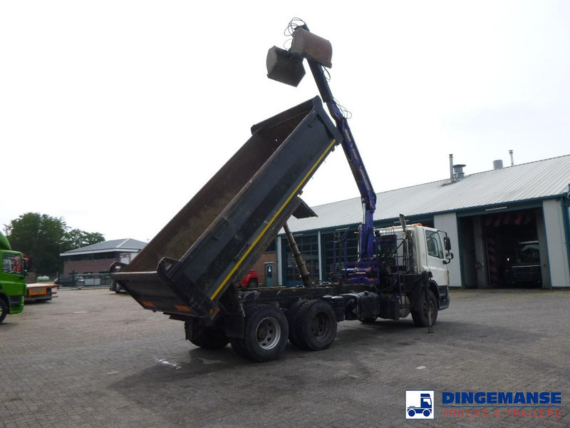 DAF CF 75.310 6x4 RHD tipper + HMF 1144 K-1 + grapple - 起重车:图4 DAF CF 75.310 6x4 RHD tipper + HMF 1144 K-1 + grapple - 起重车:图4