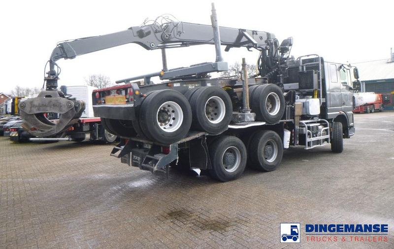 DAF XF 105.510 6x4 + Loglift F281S83 crane / timber truck + dolly - 木材运输车, 起重车:图4 DAF XF 105.510 6x4 + Loglift F281S83 crane / timber truck + dolly - 木材运输车, 起重车:图4