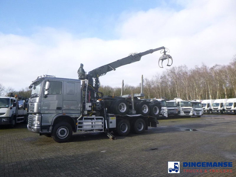 DAF XF 105.510 6x4 + Loglift F281S83 crane / timber truck + dolly - 木材运输车, 起重车:图3 DAF XF 105.510 6x4 + Loglift F281S83 crane / timber truck + dolly - 木材运输车, 起重车:图3