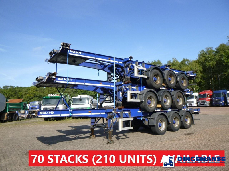 Dennison Stack - 3 x container trailer 20-30-40-45 ft - 集装箱运输车/ 可拆卸车身的半拖车:图1 Dennison Stack - 3 x container trailer 20-30-40-45 ft - 集装箱运输车/ 可拆卸车身的半拖车:图1