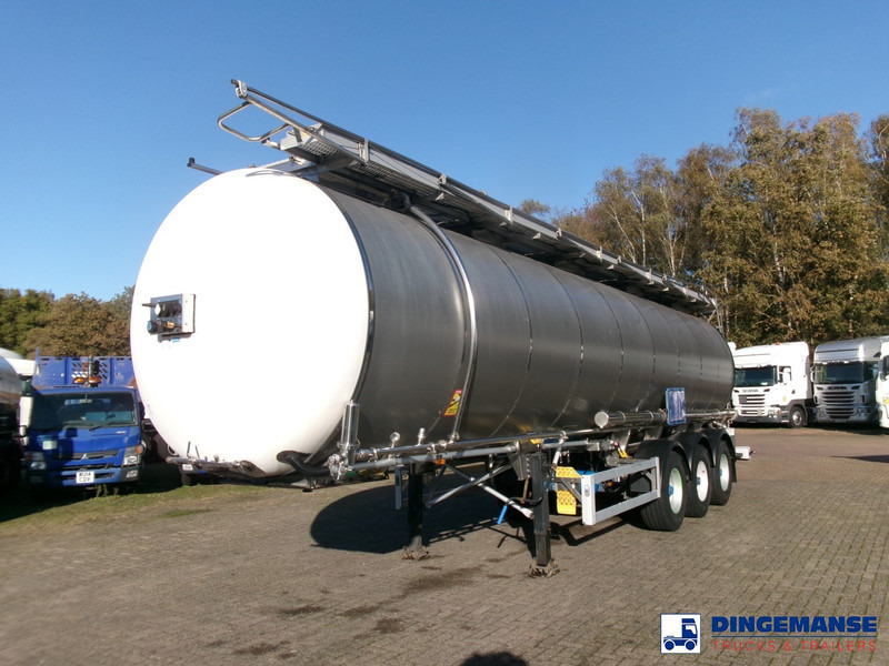 Feldbinder Chemical tank inox 37.5 m3 / 1 comp - 液罐半拖车:图1 Feldbinder Chemical tank inox 37.5 m3 / 1 comp - 液罐半拖车:图1