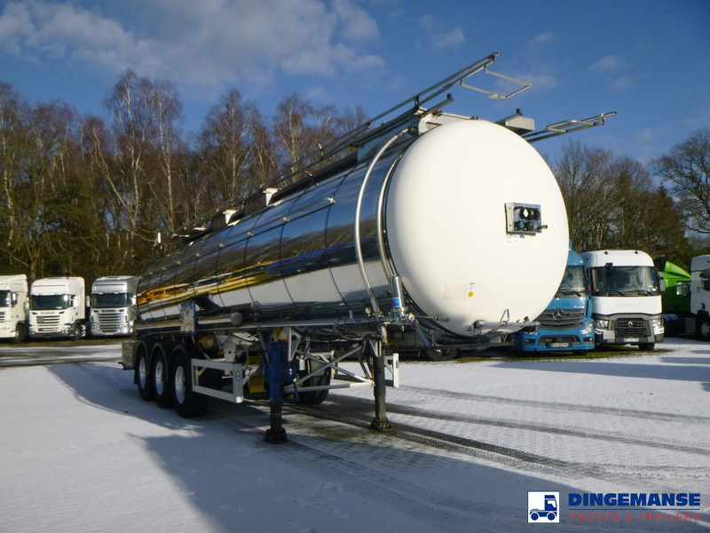 Feldbinder Chemical tank inox L4BH 30 m3 / 1 comp + pump - 液罐半拖车:图2 Feldbinder Chemical tank inox L4BH 30 m3 / 1 comp + pump - 液罐半拖车:图2