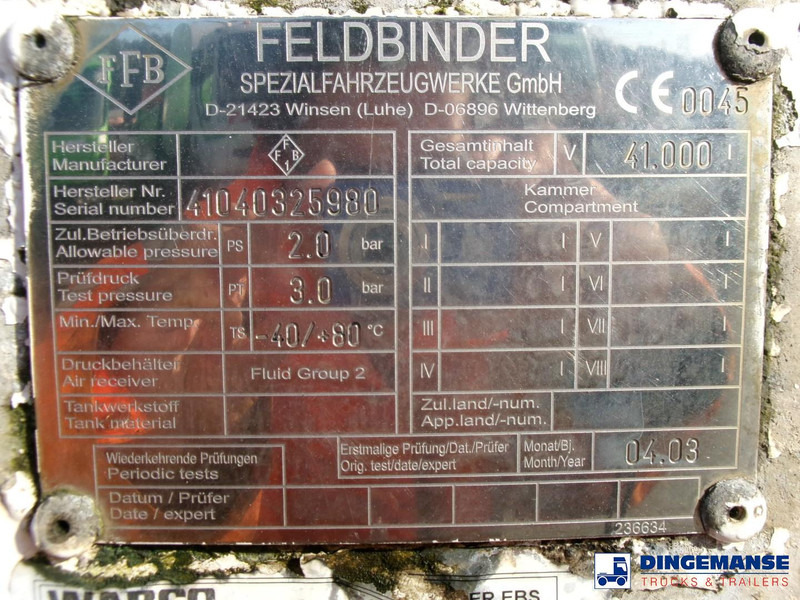 液罐半拖车 Feldbinder Powder tank alu 41 m3 (tipping):图20 液罐半拖车 Feldbinder Powder tank alu 41 m3 (tipping):图20