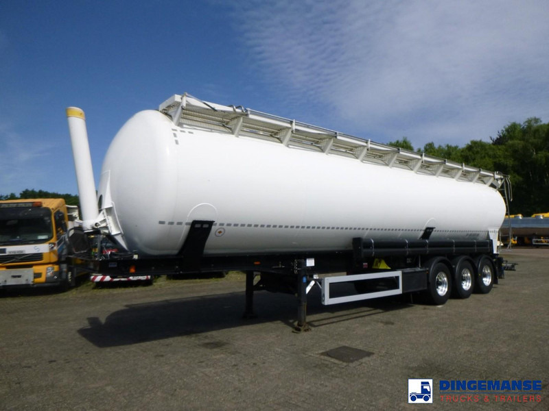 Feldbinder Powder tank alu 63 m3 (tipping) - 液罐半拖车:图1 Feldbinder Powder tank alu 63 m3 (tipping) - 液罐半拖车:图1