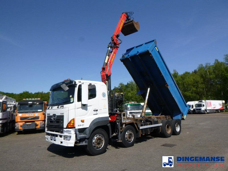 Hino FY1EUKA RHD + Palfinger E120L + grapple - 起重车:图1 Hino FY1EUKA RHD + Palfinger E120L + grapple - 起重车:图1
