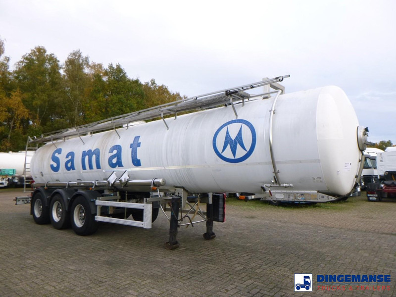 MAISONNEUVE Chemical ACID tank inox L4BH 22.4 m3 / 1 comp (caustic soda) - 液罐半拖车:图2 MAISONNEUVE Chemical ACID tank inox L4BH 22.4 m3 / 1 comp (caustic soda) - 液罐半拖车:图2