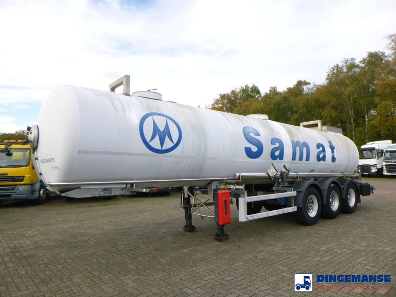 MAISONNEUVE Chemical ACID tank inox L4BH 22.4 m3 / 1 comp (caustic soda) - 液罐半拖车:图1 MAISONNEUVE Chemical ACID tank inox L4BH 22.4 m3 / 1 comp (caustic soda) - 液罐半拖车:图1