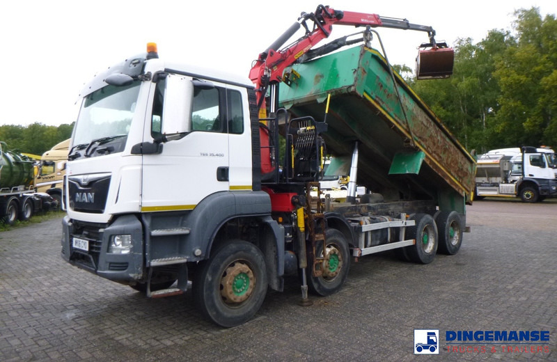 MAN TGS 35.400 8X4 RHD tipper + Palfinger Epsilon M125L - 起重车:图1 MAN TGS 35.400 8X4 RHD tipper + Palfinger Epsilon M125L - 起重车:图1