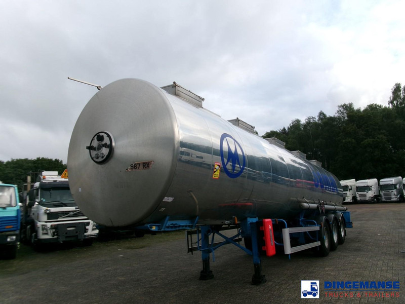 Magyar Chemical tank inox 32.5m3 / 1 comp - 液罐半拖车:图1 Magyar Chemical tank inox 32.5m3 / 1 comp - 液罐半拖车:图1