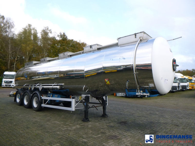 Magyar Chemical tank inox L4BH 32.8 m3 / 1 comp - 液罐半拖车:图2 Magyar Chemical tank inox L4BH 32.8 m3 / 1 comp - 液罐半拖车:图2