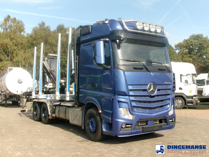 Mercedes-Benz Actros 2663 6x4 Euro 6 loglift F96 crane timber truck - 起重车:图2 Mercedes-Benz Actros 2663 6x4 Euro 6 loglift F96 crane timber truck - 起重车:图2