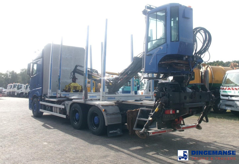Mercedes-Benz Actros 2663 6x4 Euro 6 loglift F96 crane timber truck - 起重车:图3 Mercedes-Benz Actros 2663 6x4 Euro 6 loglift F96 crane timber truck - 起重车:图3