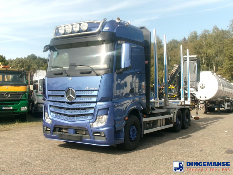 Mercedes-Benz Actros 2663 6x4 Euro 6 loglift F96 crane timber truck - 起重车:图1 Mercedes-Benz Actros 2663 6x4 Euro 6 loglift F96 crane timber truck - 起重车:图1