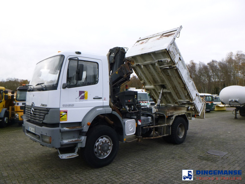 Mercedes-Benz Atego 1828 4x4 tipper + Hiab 166 B-2 CL - 起重车:图1 Mercedes-Benz Atego 1828 4x4 tipper + Hiab 166 B-2 CL - 起重车:图1