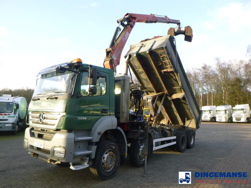 Mercedes-Benz Axor 3236 8x4 RHD tipper + Hiab 1283 DK-2 Duo - 起重车:图1 Mercedes-Benz Axor 3236 8x4 RHD tipper + Hiab 1283 DK-2 Duo - 起重车:图1