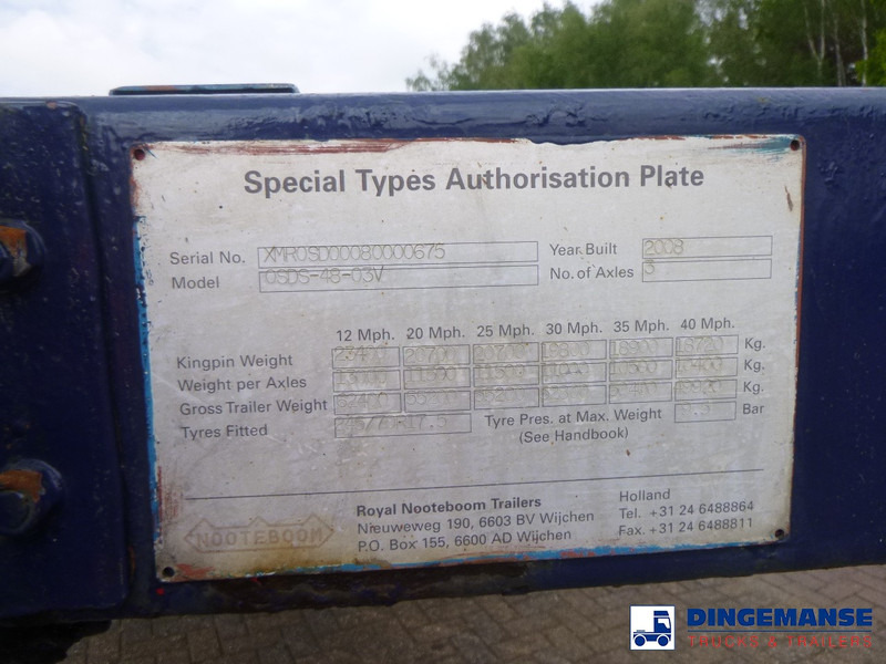 低装载半拖车 Nooteboom 3-axle semi-lowbed trailer OSDS-48-03V / ext. 15 m：图14