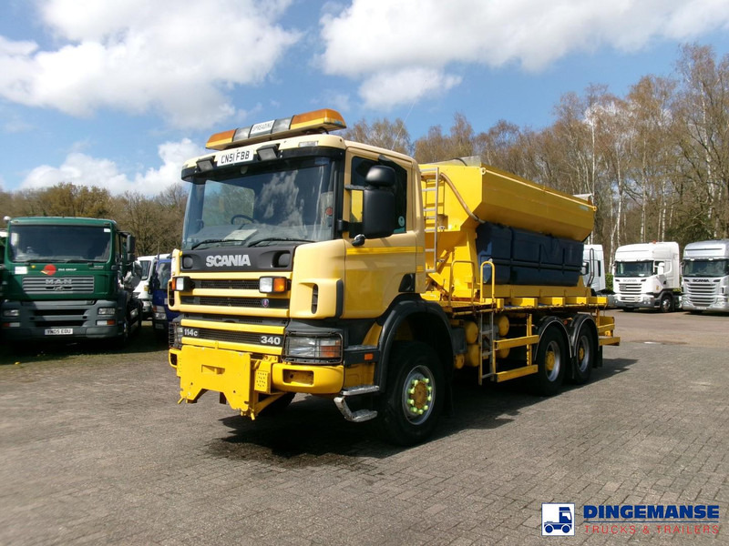 Scania P114-340 CB 6X6 RHD gritter / snow plough - 除雪车:图1 Scania P114-340 CB 6X6 RHD gritter / snow plough - 除雪车:图1