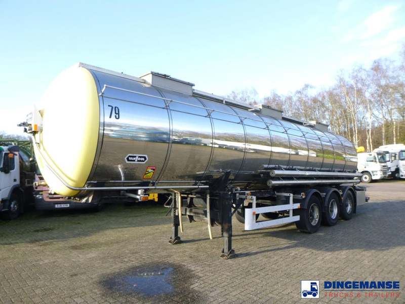 Van Hool Chemical tank inox 30 m3 / 3 comp - 液罐拖车:图1 Van Hool Chemical tank inox 30 m3 / 3 comp - 液罐拖车:图1